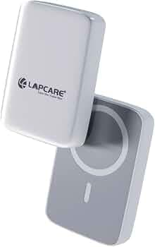LAPCARE Trust-I, Wireless Power Bank, 10000 mAh, Rapid Charge, Magsafe, Outputs - 20W Wired | 15W Wireless, Type C PD, Built in Protections, LED Indic...
