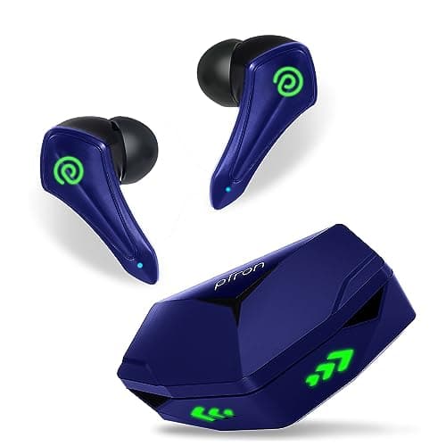 pTron Bassbuds B91 Plus TWS Earbuds w/ 38ms Gaming Low Latency, Dual HD Mic & AI-ENC Calls, 45Hrs Playtime, Pristine Sound, Snug-fit, In-Ear Bluetooth...