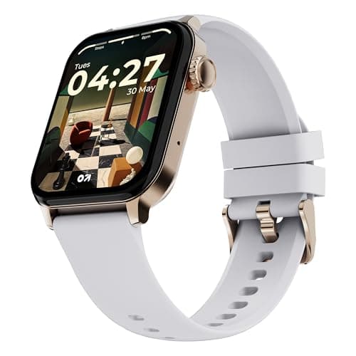 GOBOULT Newly Launched Drift2 Smart Watch 1.83'' HD Display,15 Days Battery Life, 150+Watchfaces, 500 Nits Brightness, AI Voice Assistant, SpO2 Monito...