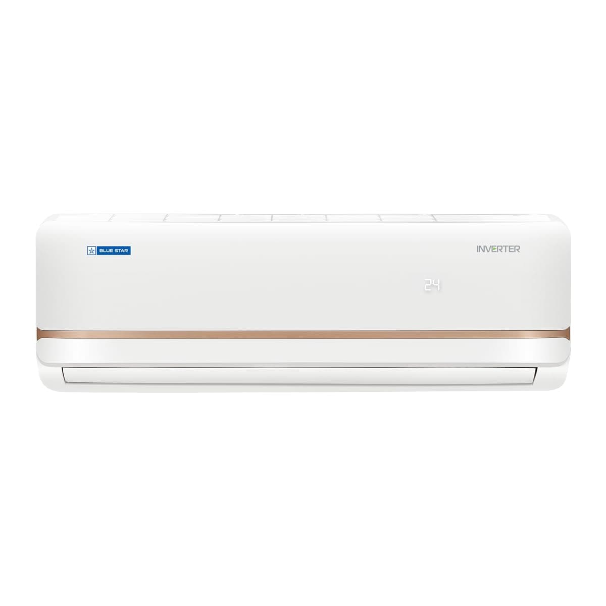 Blue Star 2 Ton 5 Star Turbocool Inverter Split AC (Copper, Convertible 5-in-1 Cooling, 2024 Model, Bluestar IC524TKUR,White)