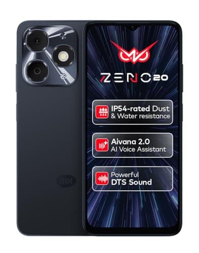 Zeno 20 | AI Vana 2.0 | 3GB RAM 64GB ROM | 6.6" HD+ 90Hz Display | 13MP AI Camera | IP54 Rated | Always-On Display | Dynamic Bar | DTS Sound | 5000mAh...