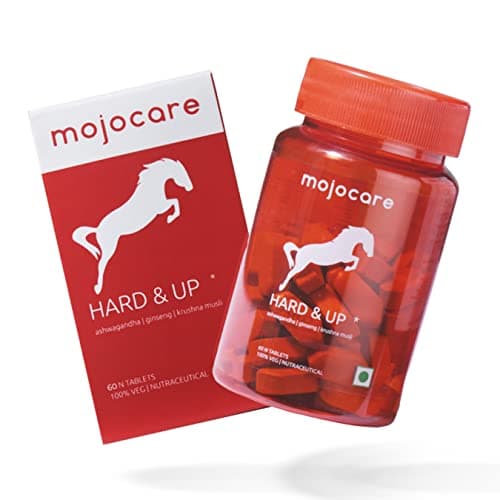 Mojocare Hard & Up Tablets - 60 Tabs | Supports Strength & Stamina | With Ashwagandha, L-Arginine, Ginseng, Musli | 9 Natural Herbs | Pack Of 1 | 30 Days