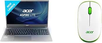 Acer Aspire Lite AMD Ryzen 5 5500U Premium Thin and Light Laptop (16 GB RAM/512 GB SSD/Windows 11 Home) AL15-41, 39.62 cm (15.6) Wireless Mouse