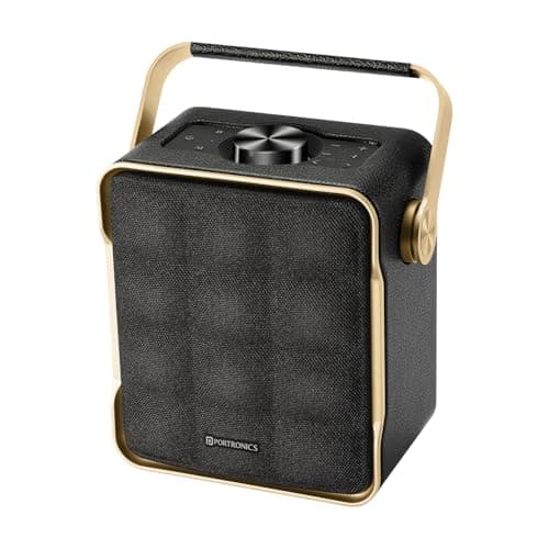 Portronics Harmony II 60W HD Sound Portable Bluetooth 5.3V Speaker, Bass Boost Technology, Upto 5 Hours Playtime, Bass/Treble Adjustment, Leather Fini...
