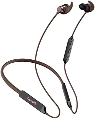 Noise Tune Active Pro Wireless Neckband with Upto 60 Hours of Playtime, ESR, Dual Pairing, Low Latency, Instacharge, 10mm Driver, and Bluetooth v5.2(Burgundy Red)