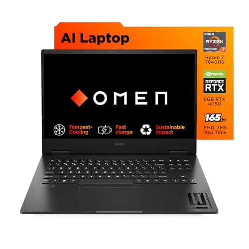 HP OMEN Gaming Laptop,AMD Ryzen 7 7840HS,16.1 inch(30.9 cm),FHD,Anti-Glare,16GB RAM,1TB SSD,NVIDIA GeForce RTX 4050 Laptop GPU (6 GB GDDR6 Dedicated),...