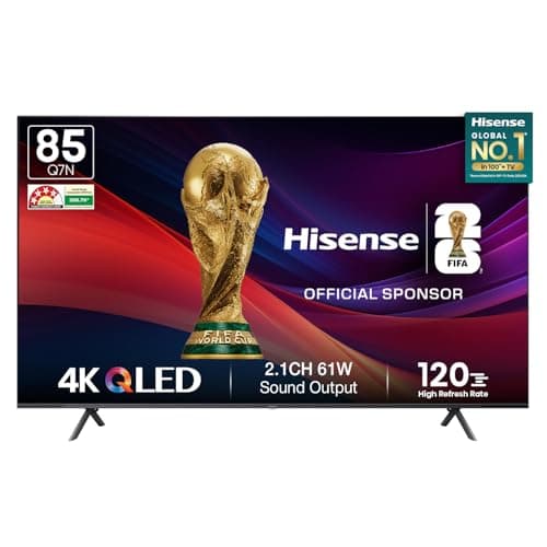 Hisense 215 cm (85 inches) Q7N Series 4K Ultra HD Smart QLED TV (Dark gery)