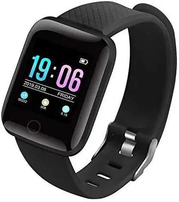 SILVERX D13 Smart Watch Intelligent Bracelet, Smart Watch,Color Screen Smart Watch with Heart Rate Blood Pressure Calories Pedometer Sleep Monitor Smart Wristband - Black