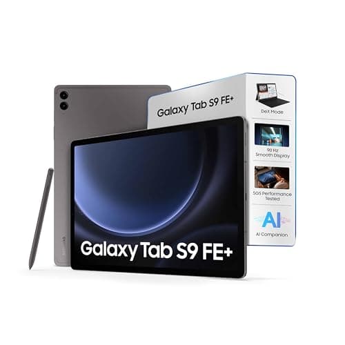 Samsung Galaxy Tab S9 FE+ 31.50 cm (12.4 inch) Display, RAM 8 GB, ROM 128 GB Expandable, S Pen in-Box, Wi-Fi, IP68 Tablet, Gray