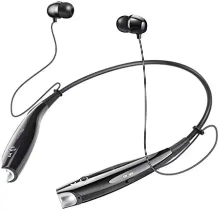 Sachdeal Bluetooth Neckband For OnePlus Nord/One Plus Nord Bluetooth Headphone Headset Hands-Free Gaming Earphone With Mic And Volume Controller Noise Isolating Stereo Gaming & Music Sound Quality, Sweatproof Sports Headset,Professional Bluetooth 5.1 Wireless Stereo Sport Hi-Fi Sound Hands-Free Calling HBS-730 CPA - Black