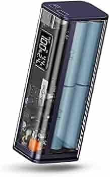 CALLMATE C-Thru Transparent Series 20000 mAh Li-ion Power Bank with 23W Quick Phone Charge 3.0, Fast Charging Power Delivery 3 Output & 3 Input, Type C PD Input and Output
