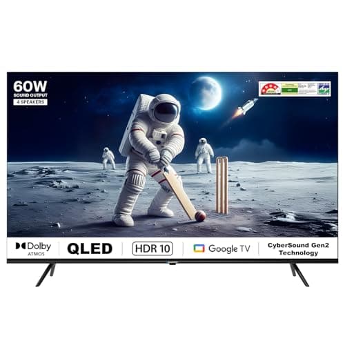 Blaupunkt 164 cm (65 inches) Quantam Dot Series 4K Ultra HD QLED Google TV 65QD7030 (Black)