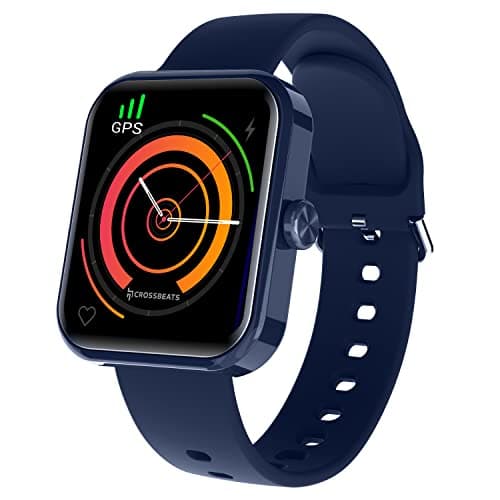 Newly launched Crossbeats Ignite Atlas In-built GPS & BT calling Smart watch with 1.69 3D Curved Display, Spo2 & HR, 100+ smartwatch faces, compatible with G-fit, STRAVA & Apple Health (Imperial Blue)