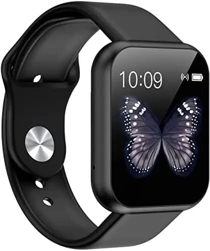 GIXON Waterproof Smart Watch for Men - D20 Touchscreen Smart Watch Bluetooth Smartwatch with Blood Pressure Tracking, Heart Rate Sensor and Basic Functionality (Watch-C Y68 Balck)