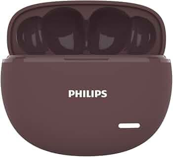 (Refurbished) PHILIPS Audio TAT1179RD/94 True Wireless in Ear Earbuds with Pocket Sized Charging Case, Play Time Upto 45Hrs, 10mm Dynamic Drivers, Inb...