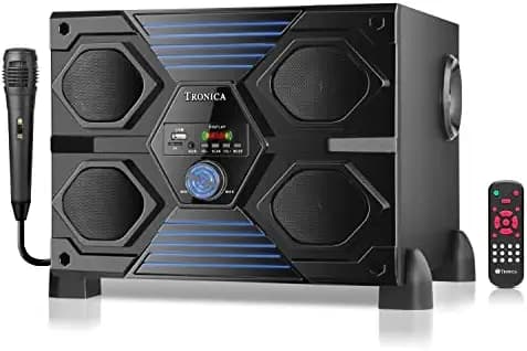 Tronica Nexon-Pro 4.0 Cubical Bluetooth Home Theater System With Remote, Wired Mic And Subwoofer