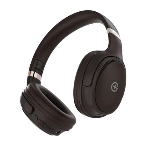 GM G+ Headphones, Over The Ear Headphones with Mic, BT 5.3, Pure Bass, 45ms Low Latency, Dual Pairing, 4 Play Modes (FM, Radio, SD Aux) 55H Playtime -...