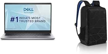 Dell 14 Laptop, Intel Core i3-1215U/8GB/512GB SSD/14.0" FHD, TV Rheinland Certified Comfortview to Reduce Harmful Blue Light Emission Essential Backpa...