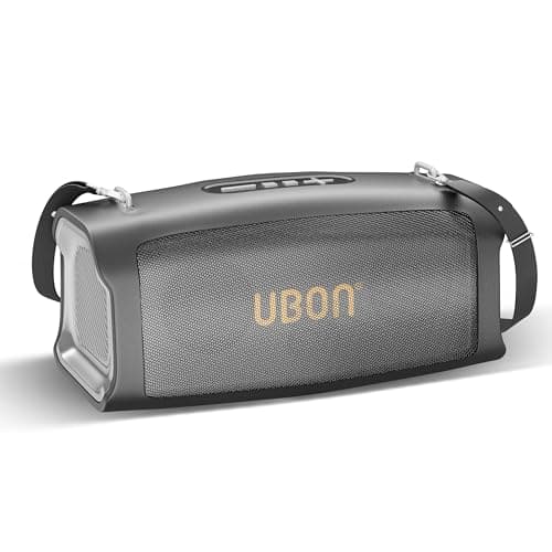 UBON 30 Watt Wireless Party Speaker (SP-85) with 20 Hours Long Playtime | 4000 mAh Battery, Surround Sound, Multple Connectivity - TF Card, BTV5.3, Au...