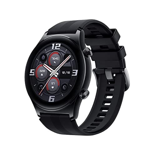 (Renewed) HONOR Watch GS 3 Smartwatch with 1.43" AMOLED Touch Screen, Fitness Watch with Heart Rate, Sleep and Blood Oxygen, Dual GPS, Bluetooth Calling,14 Days Life, 100+ Diverse Sport Modes, Midnight Black