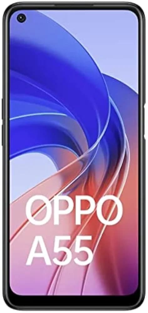 Oppo A55 Starry Black (4 GB RAM + 64 GB ROM) 16 MP Selfie Camera | 5000 mah Battery | Android 11.0 | 6.5" Punch Hole Display