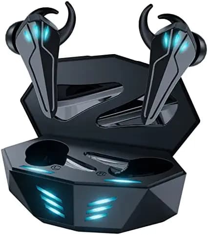 Newly Launched EDYELL® TW2S Gaming True Wireless Earbuds, Less Than 60ms Latency, Upgraded Bluetooth 5.1 Technology, IPX7 Waterproof, DEDICATED GAMING mode, Ultra-Long Playtime, Built-in Microphone with Deep Bass for sports