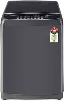 LG 8 Kg 5 Star Inverter TurboDrum Fully Automatic Top Loading Washing Machine (T80SNMB1Z, Smart Closing Door, Middle Black)