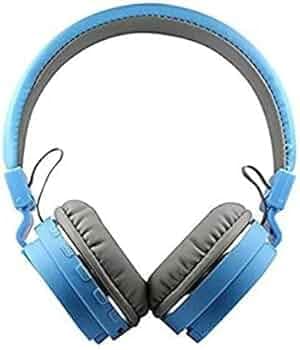 EQUIPAGECART SH-12 Headphone with FM, SD Card Slot, Music, Calling Bluetooth Headset Earphone (Blue)
