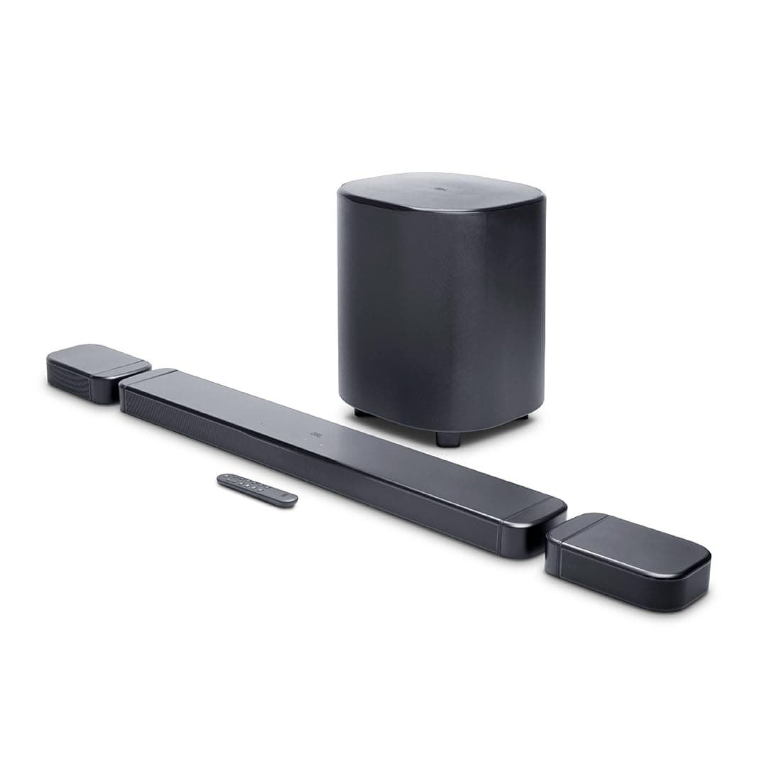 JBL New Launch Bar 800 MK2, 7.1 (5.1.2) Channel Truly Wireless Soundbar with True Dolby Atmos 3D Surround Sound, 10 Down-Firing Wireless Subwoofer, Pu...