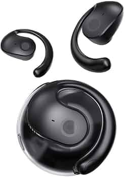 Melodio Open-Ear Wearable Earphones Bluetooth 5.3 Touch Control Wireless Headphones with Ear Hook for Gym Meeting