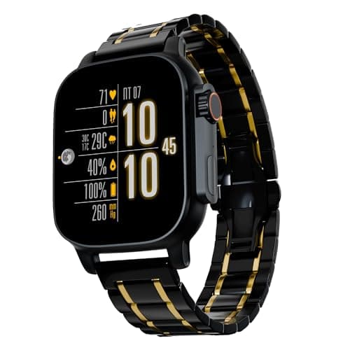 Vibez by Lifelong New Launch Smart Watch for Men -60 Day Battery 950mAH -2.02 Ultra HD Display & 900 NITS Men's Smartwatch -Stainless Steel Dial & BT ...