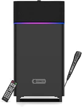 Toreto Party Mini Powerful 70W RMS Home Theater Bluetooth Party Box Party/Home Audio Speaker with High Power Bass, Wired Karaoke Mic, AUX, USB and Dyn...