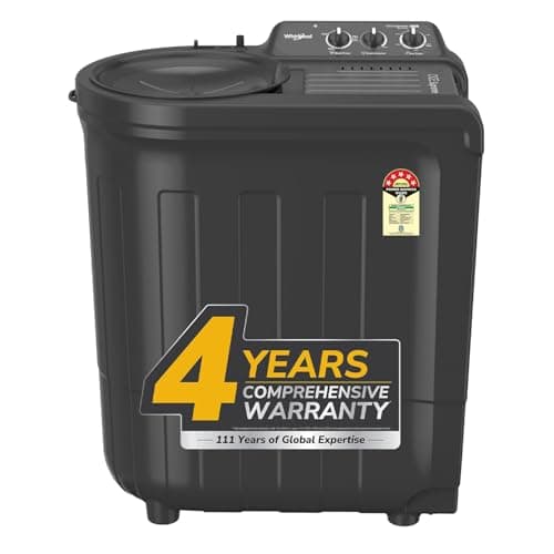 Whirlpool 7.0 Kg 5 Star MAGIC CLEAN Semi-Automatic Top Loading Washing Machine (MAGIC CLEAN RYL SRS 7.0 GREY DAZZLE (5YR), 4 Year Comprehensive Warran...