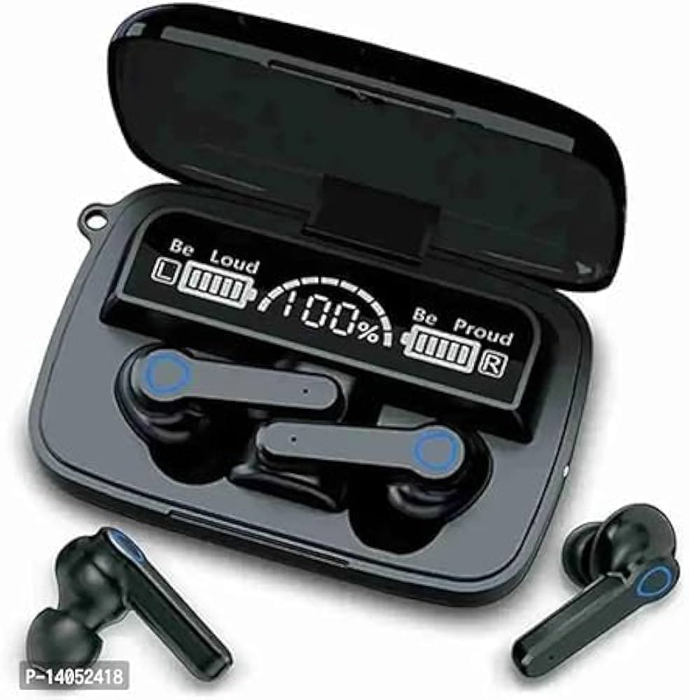 BYTETRONICS M19 Wireless Earbuds TWS 5.1 Large Screen Dual LED Digital Display Touch Bluetooth Headphones Mini Compact Portable Sports Waterproof Ster...
