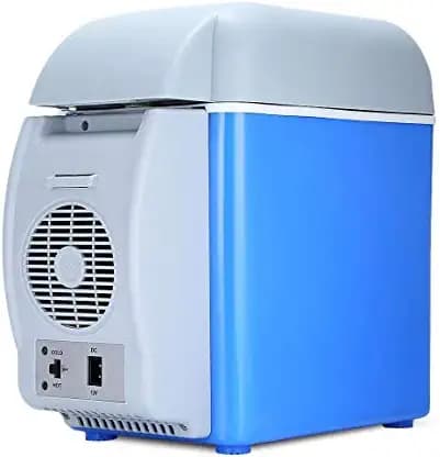 ELNIXA 7.5L Mini Car Refrigerator Portable Fridge 12V Warmer Durable Portable Cold Compact Fridge for Car, Camping, Travel, Road Trip