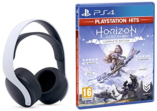 Sony Playstation Pulse 3D Gaming Wireless Over Ear Headset/Headphone White with Mic, Dual Noise-Cancellation Mic, 3.5mm Jack, Tempest 3D Audio, USB Type-C Charging, 12H Battery
