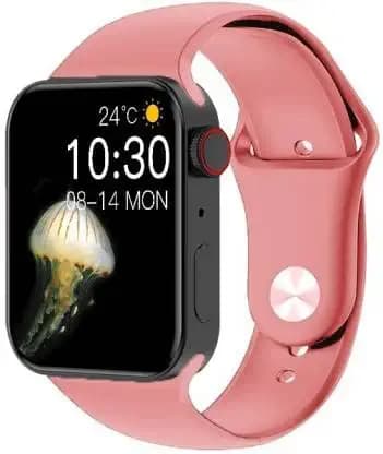 VEXAA Super HD Model T-100+ Touch Display Bluetooth Calling with Fitness Activity Tracker Smartwatch for All Boys & Girls Color - Pink