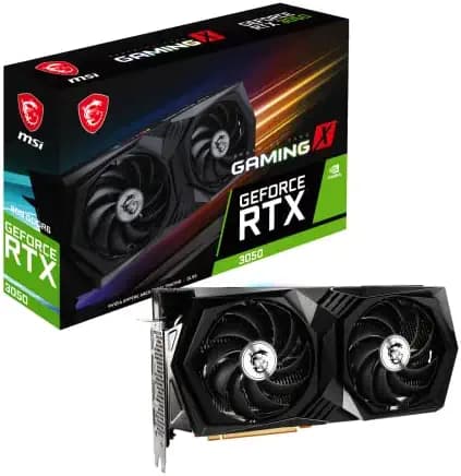 MSI GeForce RTX 3050 Gaming X 8G GDDR6 PCI Express Gen 4.0 x8 Gaming Graphic Card