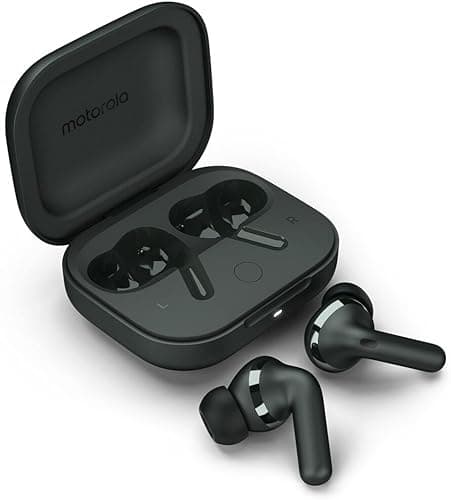 Motorola Moto Buds+ (Forest Grey) | Sound by Bose | ANC up to 46 dB | Dual Drivers 11mm+6mm | Dolby Head Tracking | LHDC Hi-Res | 38 hrs Total | Fast ...