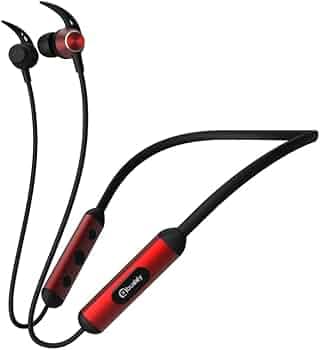 Gionee Neckband Symphony 109 24 Hours Playback and Voice Assistance RED Black