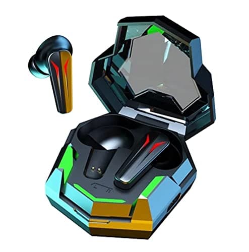 VEHOP GAMO MAX TWS Earbuds, Gaming Earbuds with RGB LED Gaming Design. 40 Hours Playtime, Bluetooth 5.3 + ENC Clarity, 13mm HD BASS Drivers, IPX7 Sweat-Proof, Dedicated Gaming Mode, Built-in Mic