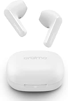 (Refurbished) Oraimo Roll Truly Wireless Earbuds Half in Ear Bluetooth Earbuds with ENC,Deep Bass, 16Hrs Playtime, 13Mm Dynamic Driver, Immersive Audi...