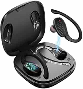 Newly Launched EDYELL® Overhook C5P True Wireless Bluetooth Earbuds/Earphones/in-Ear TWS Stereo Headphones with Advanced Bluetooth V5.1 IPX7 Waterproof Extra-Long Playtime, Built-in Mic with Deep Bass for Sports and Workout