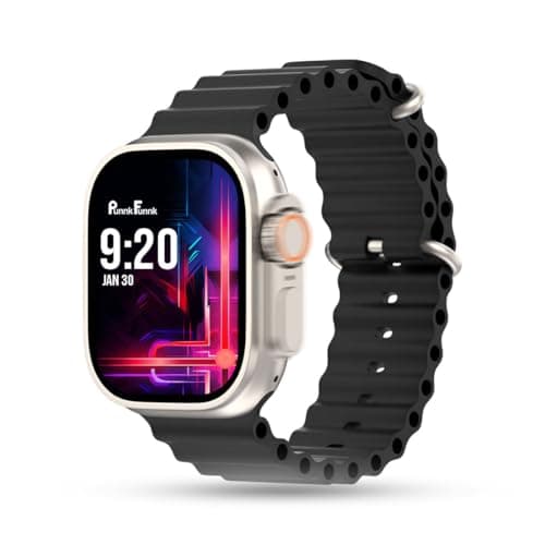 Punnk Funnk Present 1.83" NovusSync Biggest Display Smart Watch with Bluetooth Calling, Voice Assistant & Sports Modes, 8 Unique UI Interactions, SpO2...