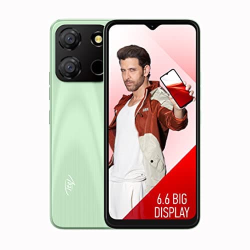Itel A60 (6.6 inch HD+ IPS Waterdrop Display | 5000mAh Battery | Fingerprint Sensor) - Vert Menthe