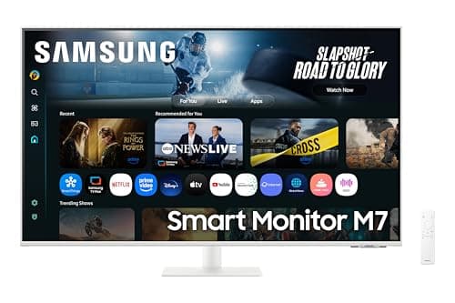 Samsung 43"(1.08m) 4K M7 Vision AI Smart Monitor|UHD 3840 x 2160|Smart TV Experience with AI|Type-C|Apple AirPlay|Gaming Hub|Remote|Speakers|Wi-Fi|Blu...