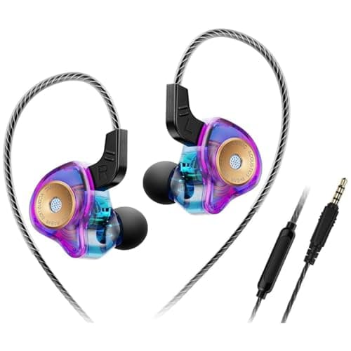 Concept Kart QKZ AK6-Ultra in-Ear Monitors - Hi-Res Certified Wired Earphones with Custom 10mm Dynamic Driver, Powerful Bass, HD Mic, 3.5mm Plug, Mult...