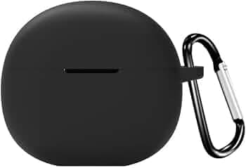Colorcase Front & Back Full Protection Silicon Case Cover for Boat Airdopes 161 Pro - (Black) (Airpods Not Included)