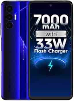 Tecno POVA 3 (Electric Blue, 4GB RAM, 64GB Storage)| 7000mAh Battery |33W Fast Charger | 6.9" FHD+ Display | 90 Hz Refresh Rate | 50MP Triple Camera | Helio G88 Gaming Processor