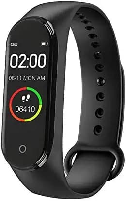 ZeeKart Smart Band M4 Fitness Tracker Watch with Heart Rate, Activity Tracker Water Resistant Body Functions Like Steps Counter, Calorie Counter, (Men and Women)